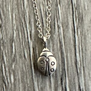 ME & RO SILVER LADYBUG NECKLACE 🐞🐞🐞